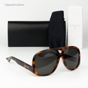 Saint Laurent Women Sunglasses Havana Black Square SL652/F SOLACE 002 BRAND NEW